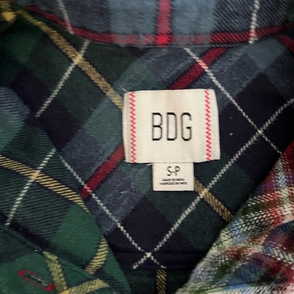 BDG LADIES FLANEL PLAID OVERSIZED SHIRT COTTON s/p - Picture 6 of 6